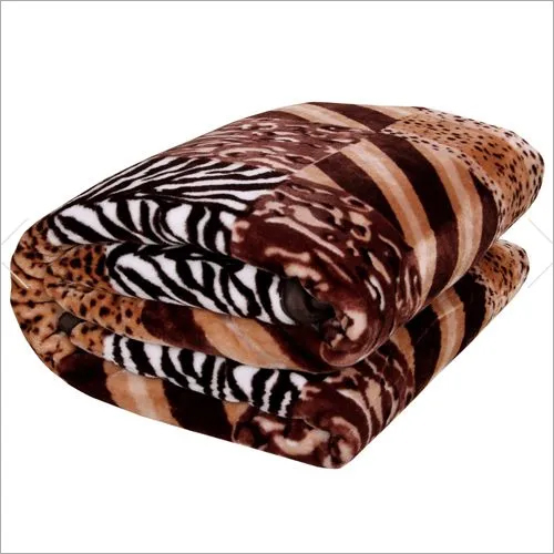 Printed Tiger Mink Blanket