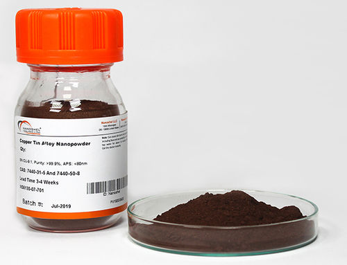 Black/Brown Copper Tin Alloy Nanopowder