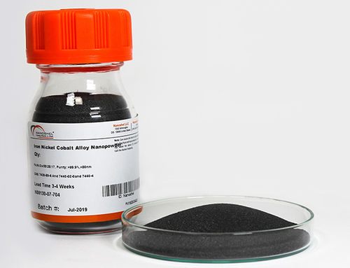 Black Iron Nickel Cobalt Alloy Nanopowder