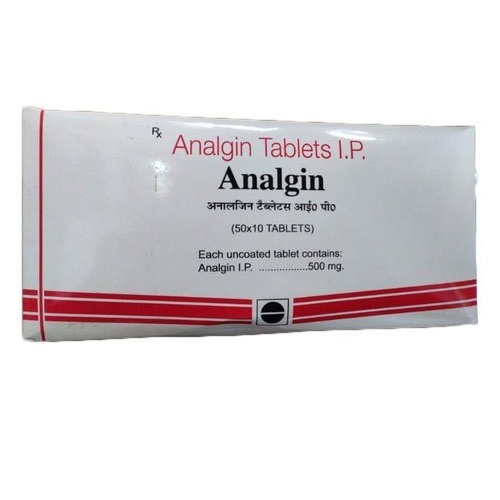 Analgin 500Mg Ingredients: Metamizole