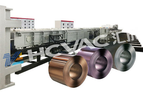Hcvac Pvd Vacuum Coating System For Stainless Steel Coil Sheet Metal Strip Coating Speed: 0.01~6.00M/Min M/M