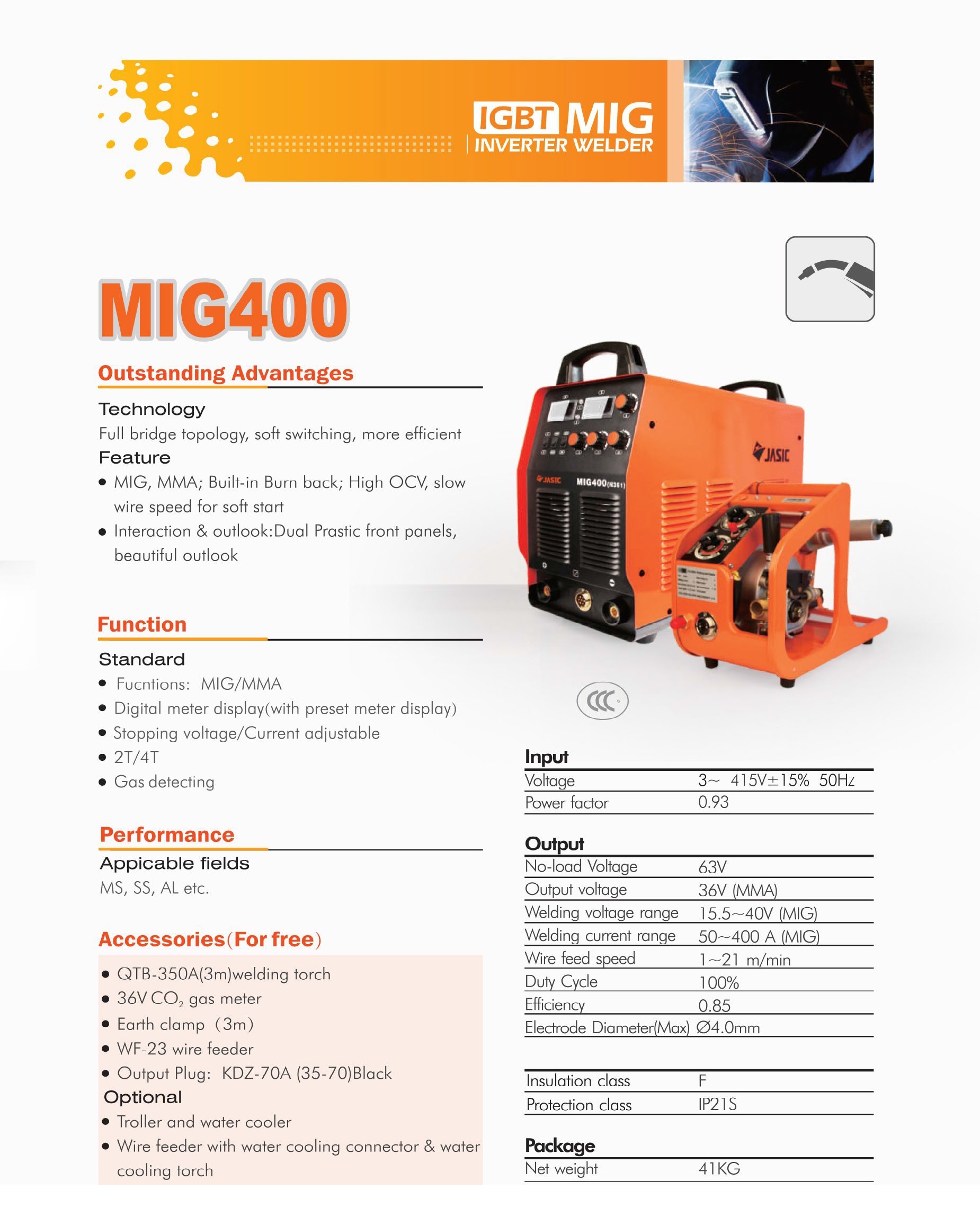 MIG WELDING MACHINE -MIG400 N361