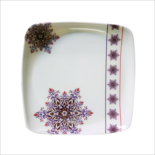 Melamine Square Fancy Dinner Plate - Ceramic Type: Fine Ceramic