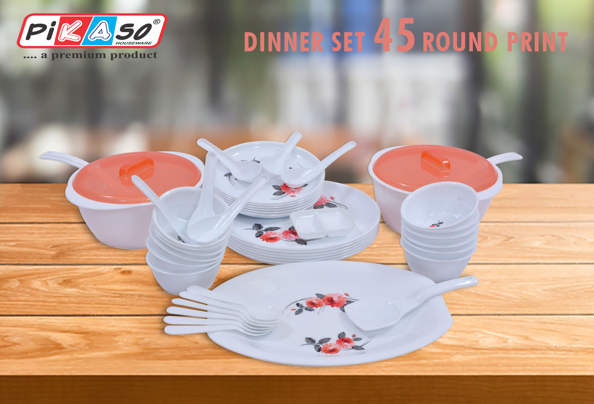 Round Dinner Set (45 pc set)