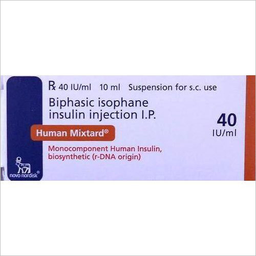 40 IU-ml Human Mixtard Insulin Injection
