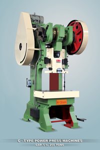 Power Press - 50 Ton C-frame Mechanical Press | Green Ms Sheet Metal, 1 Year Warranty, Auto Mobile Zone Usage, 2550 Kg Weight