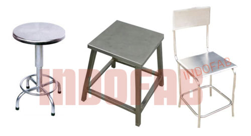 Stainless Steel Stool - Finish: Polish