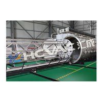 HCVAC Horizontal Large Chamber Stainless Steel Sheet Pipe Titanium Gold PVD Coating Equipment