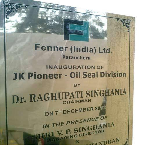 Brass Engraving Name Plate