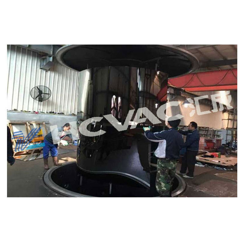 HCVAC Large Chamber Titanium Gold Stainless Steel Plate Tube PVD Vacuum Coating Machine