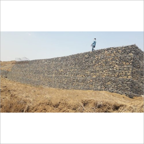 Factory Land Gabion Compound Wall