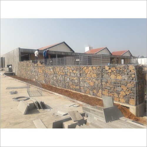 Industrial Decorative Gabion Compound Wall - Fence Length: Custom (As Per Requirement) Foot (Ft)