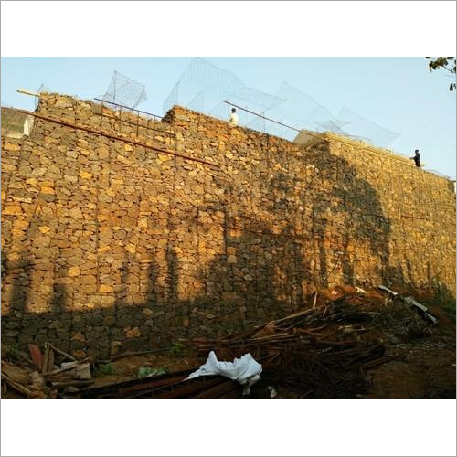 Plot Retaining Gabion Wall