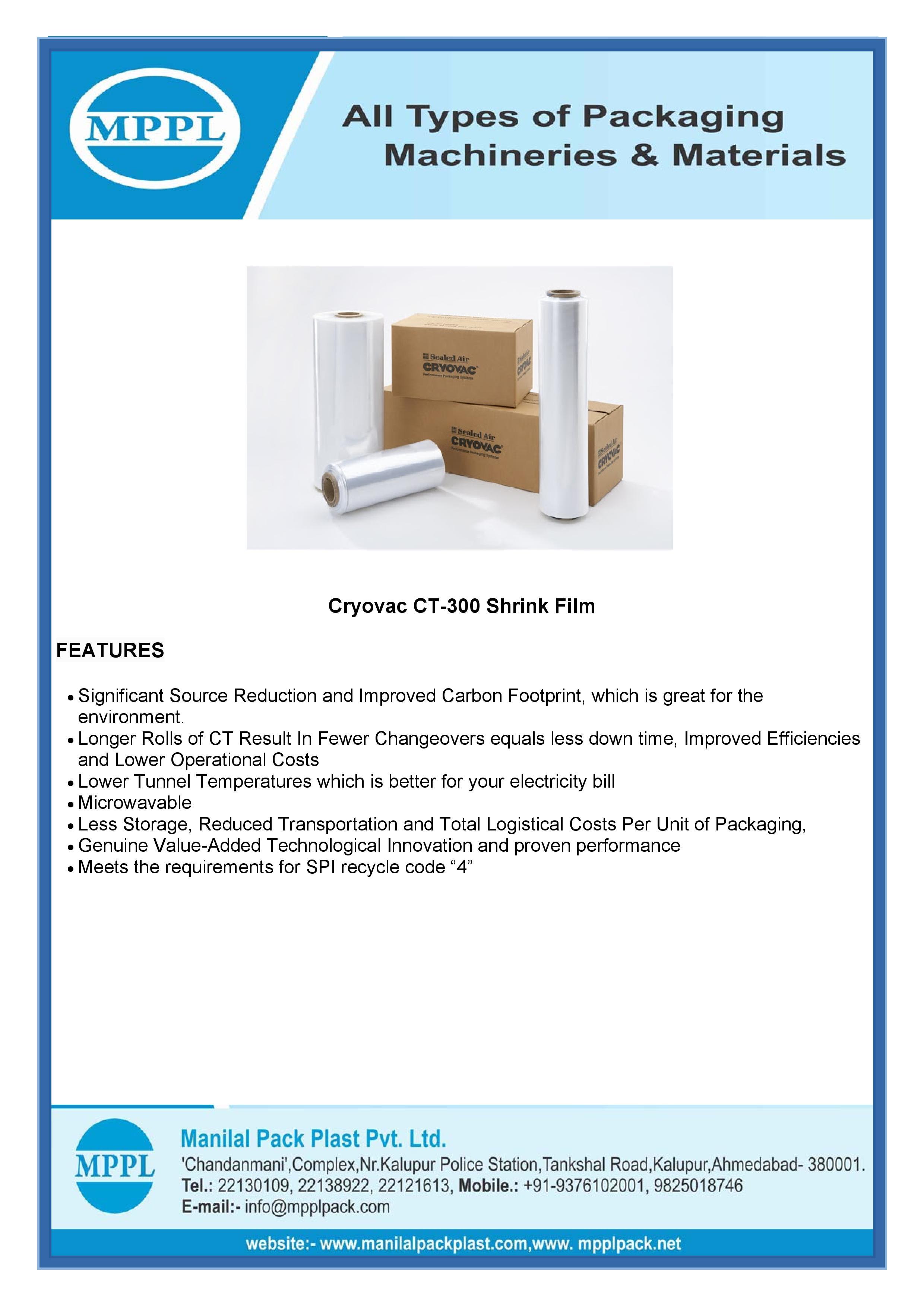 Cryovac CT-300 Shrink Film