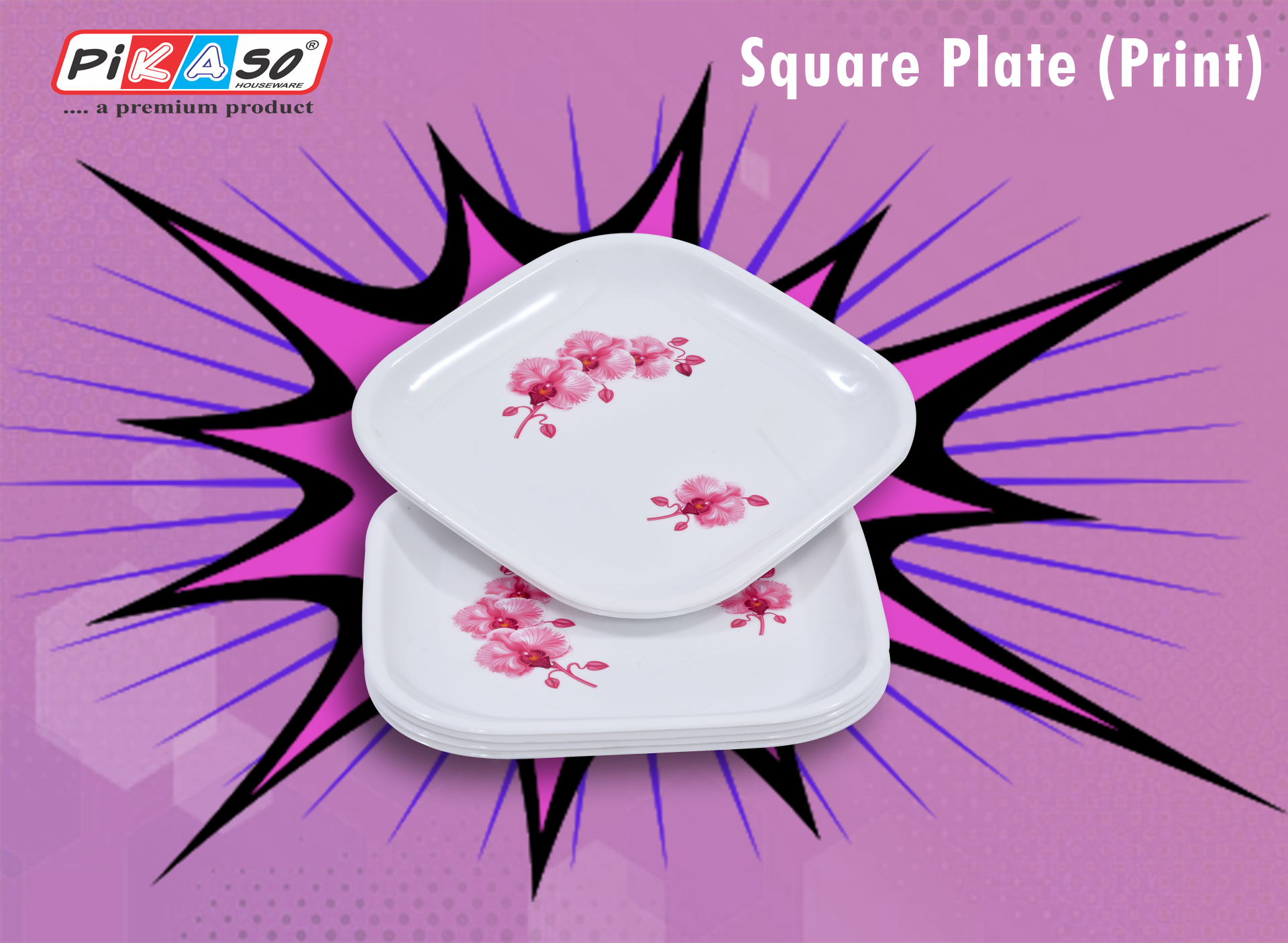 Square Full Plate (6 pc set)