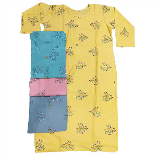 Ladies Cotton Printed Kurtis