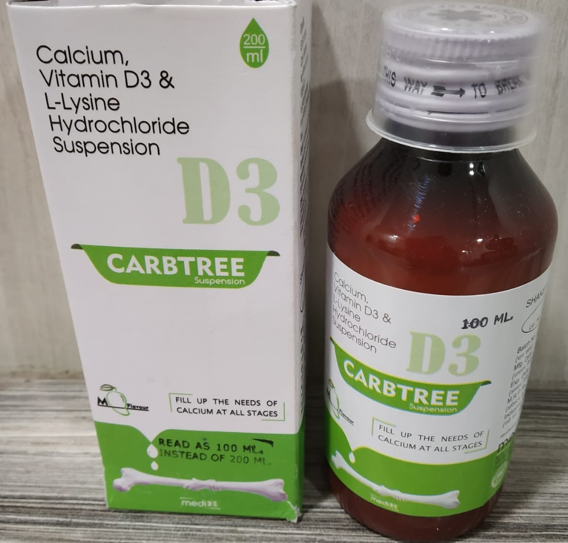 Calcium Carbonate+Lysin+Vit D3