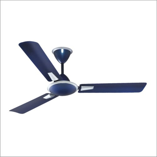 3 Blade Ceiling Fan - Metal Material, 48 Inch Size, Blue Color | Energy Efficient 5 Star Rating, Ceiling Installation, 3 Year Warranty
