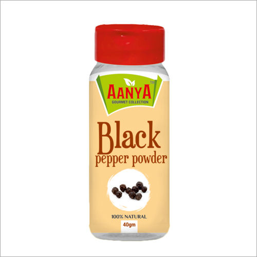 Black Pepper Powder - 40 Grams, Spicy Flavor with 3-6 Months Shelf Life, Store in Dry Place