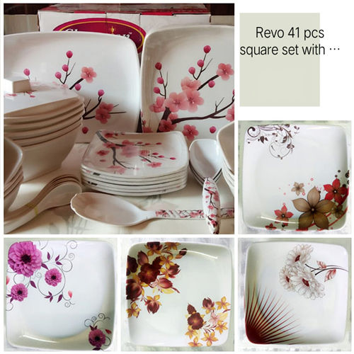 Revo 41 Pcs Square Dinner Set