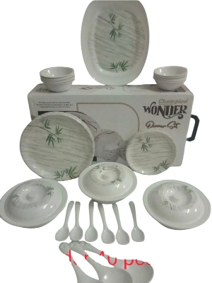 Melamine Wonder 40 Pcs Dinner Set - Ceramic Type: Fine Bone China