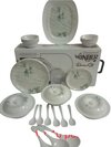 Melamine Wonder 40 Pcs Dinner Set - Ceramic Type: Fine Bone China