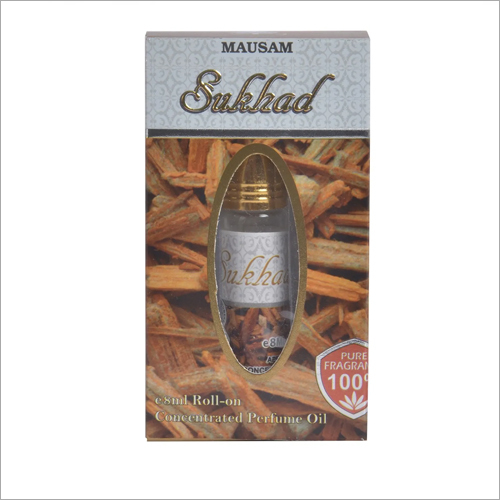 Sukhad Roll On Perfume Oil - 8 ml Fresh Fragrant Scent for Daily Personal Care Ideal for Male Use