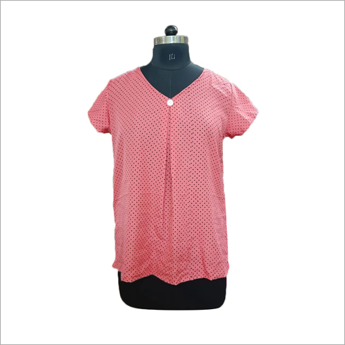Ladies Plain Top - Cotton Blend, Sizes S, M, L, XL | Casual Wear for College & Office, Washable, Suitable for All Seasons