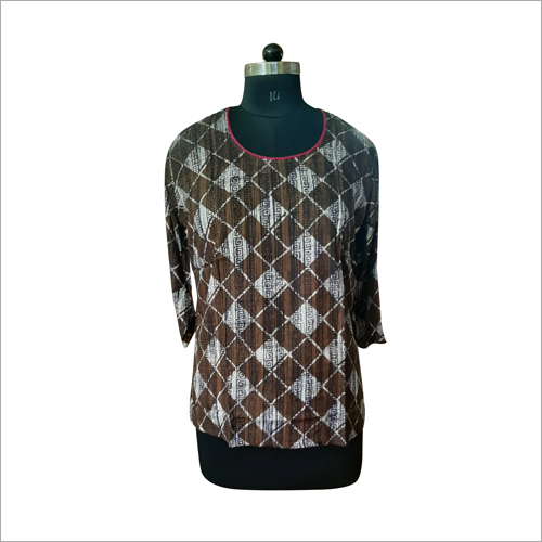 Ladies Stylish Top - Soft Cotton Blend, Available in Sizes S, M, L, XL | Washable & Versatile for All Seasons in Various Colors & Patterns