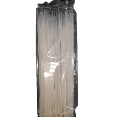 250 X 36 mm Cable Ties - Nylon Material, 250x36 mm Size, White Color, 50 lbs Tensile Strength, Adjustable Length with Self-Locking Mechanism