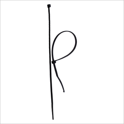 Black Plastic Cable Tie - 1 to 8 Inch Length, 100 mm-1020 mm Size, Black Jacket Color, Packet Packaging