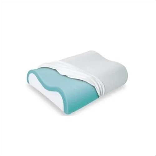 Memory Foam Pillow - Cotton Cover 18x26 Inches White | Soft Foam Filling Rectangle Shape Hypoallergenic Design