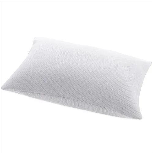 Rectangular Memory Foam Pillow - Cotton Cover, 20x28 Inches, White | Soft Foam Filling, Non-Toxic Material, Perfect for Head Support