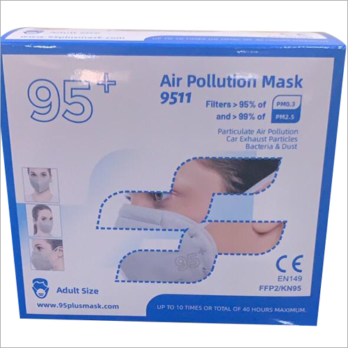 Air Pollution Face Mask - High-Density Non-Woven Fabric, Standard Size | 3D Design, Adjustable Nose Bridge, Multilayer Protection, Unisex