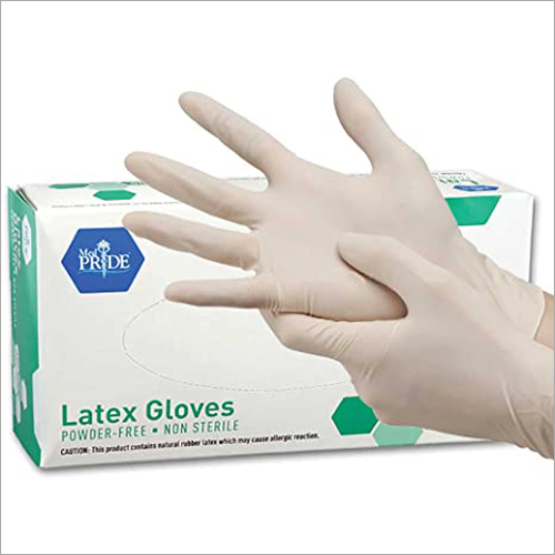 Powder Free Latex Gloves - Latex Material, Small/Medium/Large Sizes, White Color | Disposable, Eco-Friendly, Ultra Soft and Breathable Design