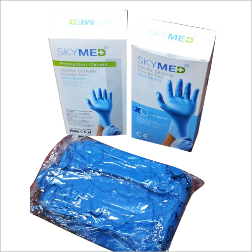 Protective Nitrile Gloves - Nitrile Disposable S/M/L Sizes Blue Color | Eco-Friendly Powder Free Comfortable Fit for Various Industries