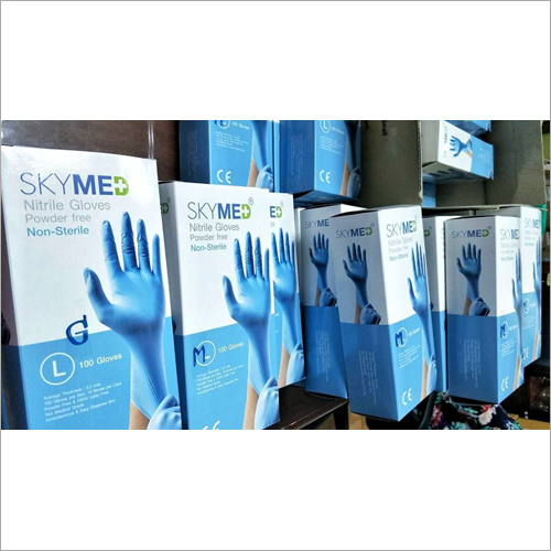 Powder Free Nitrile Gloves - Nitrile Material, Various Sizes, Blue Color | Disposable, Soft and Breathable for Hospital and Laboratory Use