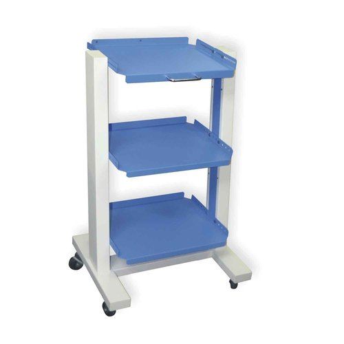 Dentmark Dental Trolley Double Pillar With Shelves Dimension(L*W*H): 42Cm*16Cm*90Cm Inch (In)