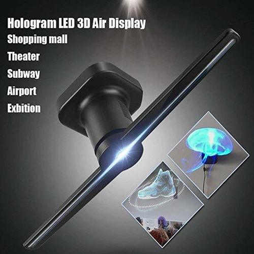 Black Dentmark 3D Holographic Display Fan With Portable Led Projector