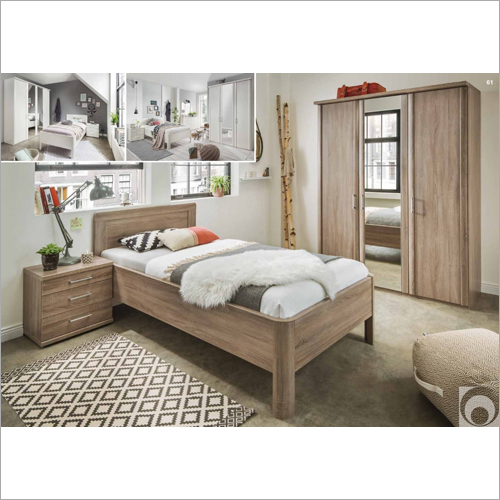 Wooden Designer Single Bed