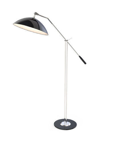 Matte Black Vats Floor Lamp