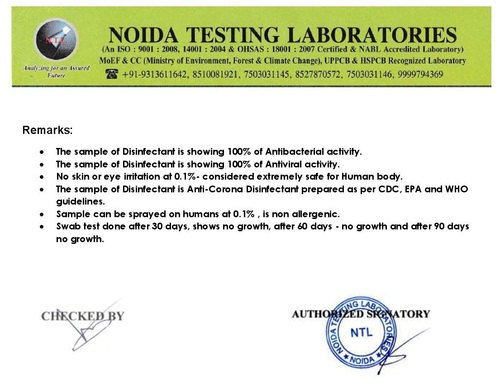 Sanitizing Services 90 Days Guarantee of "No" Corona Virus - Certified Chemicals, Electrostatic Application, 30-Day Contamination Checks