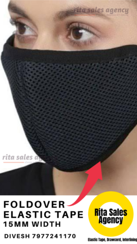 Foldover Elastic Tape for Face Mask
