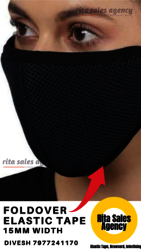 Foldover Elastic Tape for Face Mask