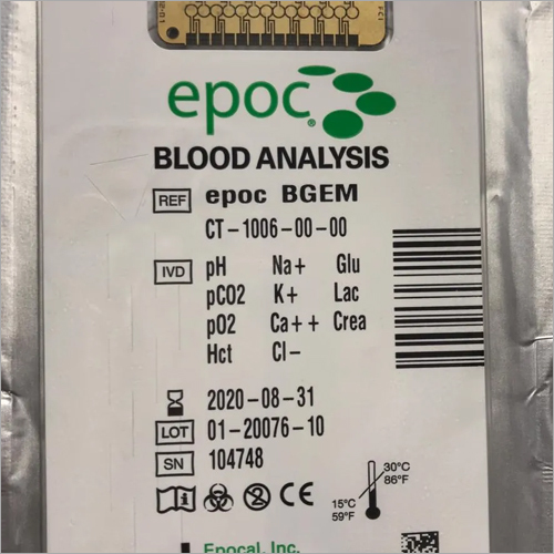 Epoc Blood Analysis System - Plastic Material , Bedside Testing for Blood Gas, Electrolytes & Metabolites Results in 30 Seconds