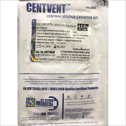 Plastic Central Venous Catheter Kit