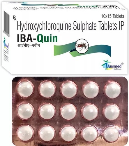 Hydroxychloroquine Sulphate IP 200mg.