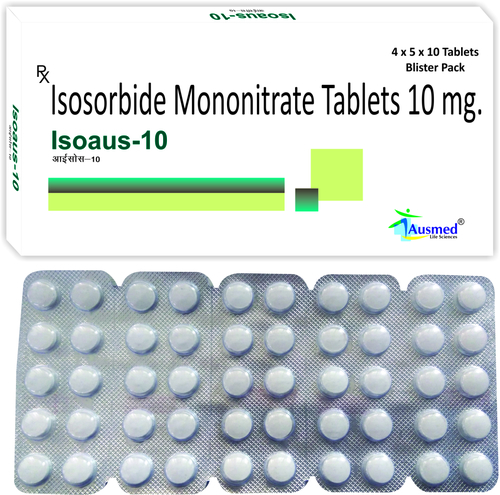Isosorbide Mononitrate Ip 10mg, Isoaus-10