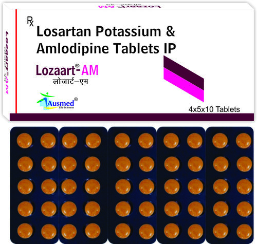 Losartan Potassium  Ip 50mg. +  Amlodipine Besylate  Ip  5mg./lozaart