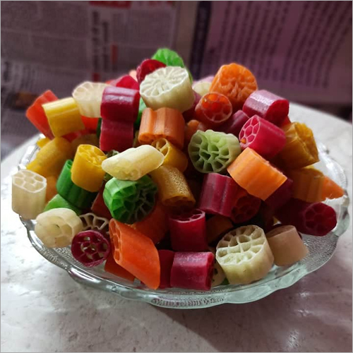 Healthy Colored Flower Shaped Fryums